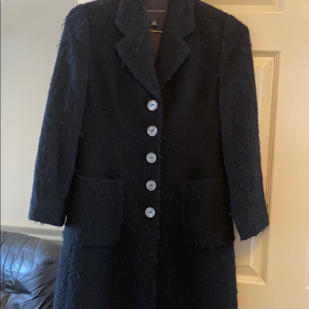 Bouclé wool coat